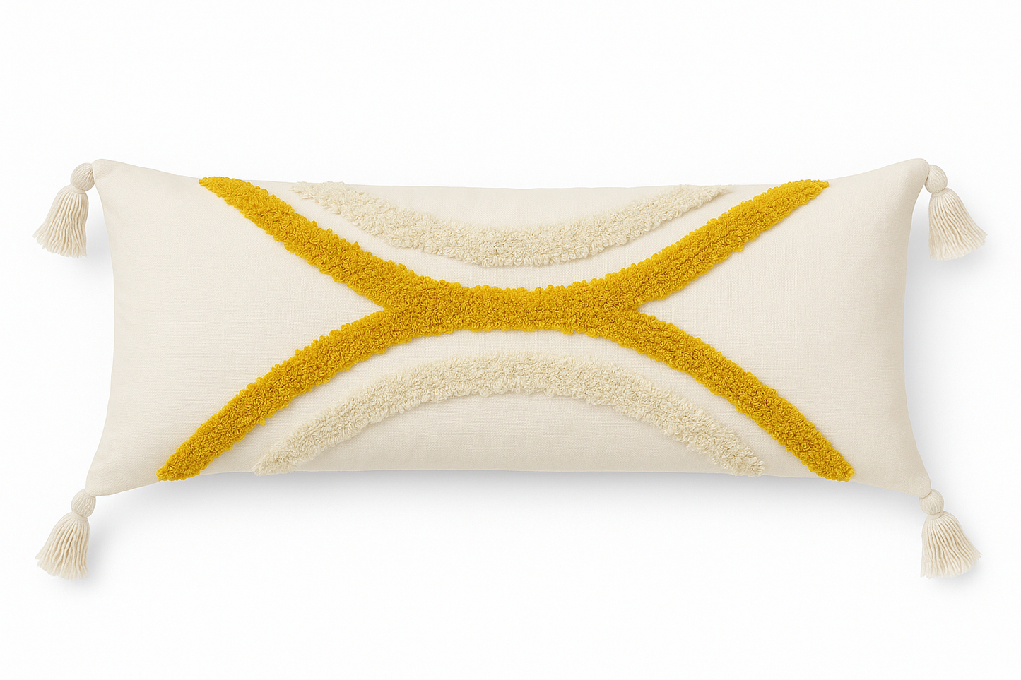 Mustard White Vertical Circle Lumbar