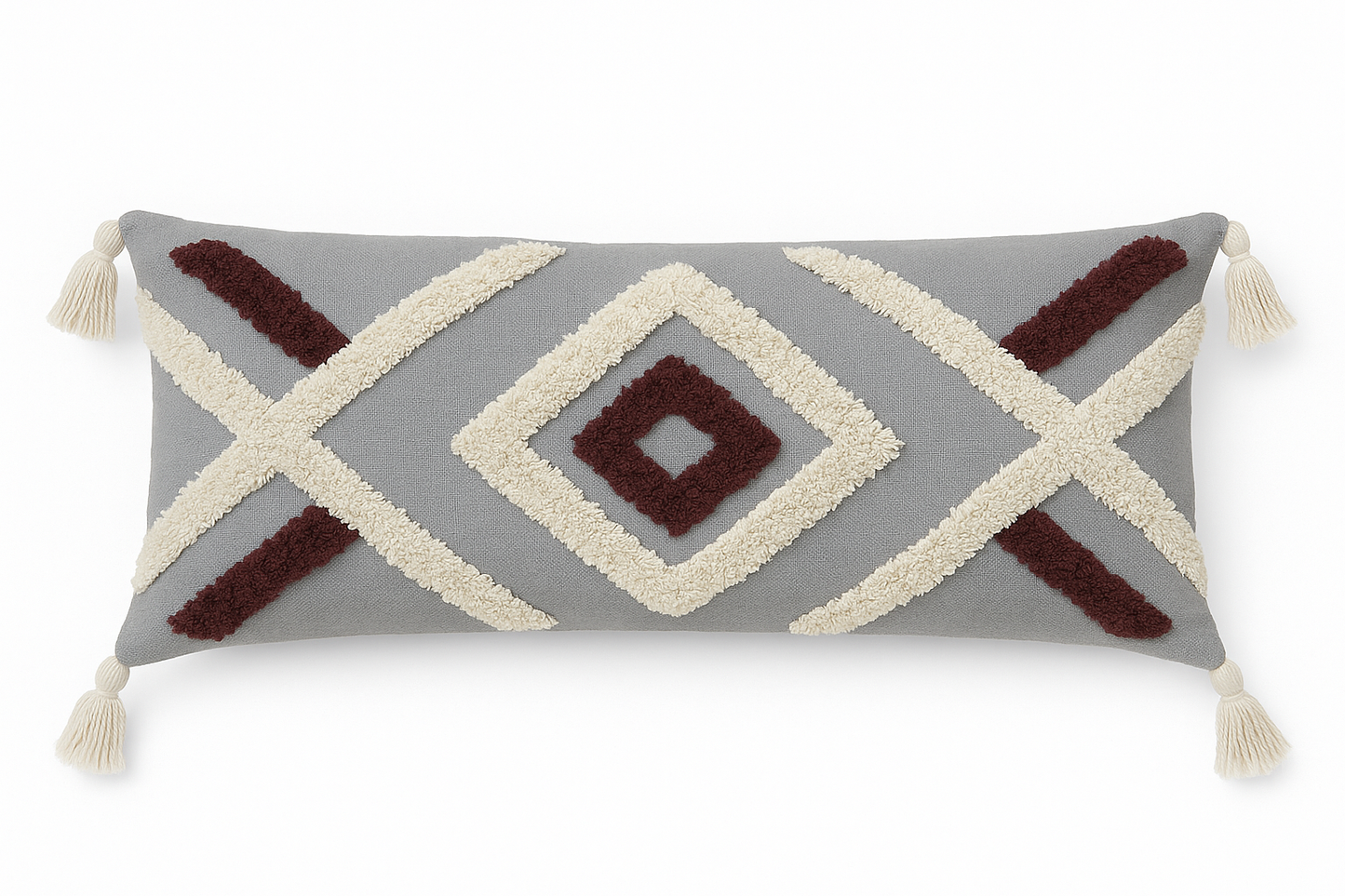 Grey Maroon Lumbar