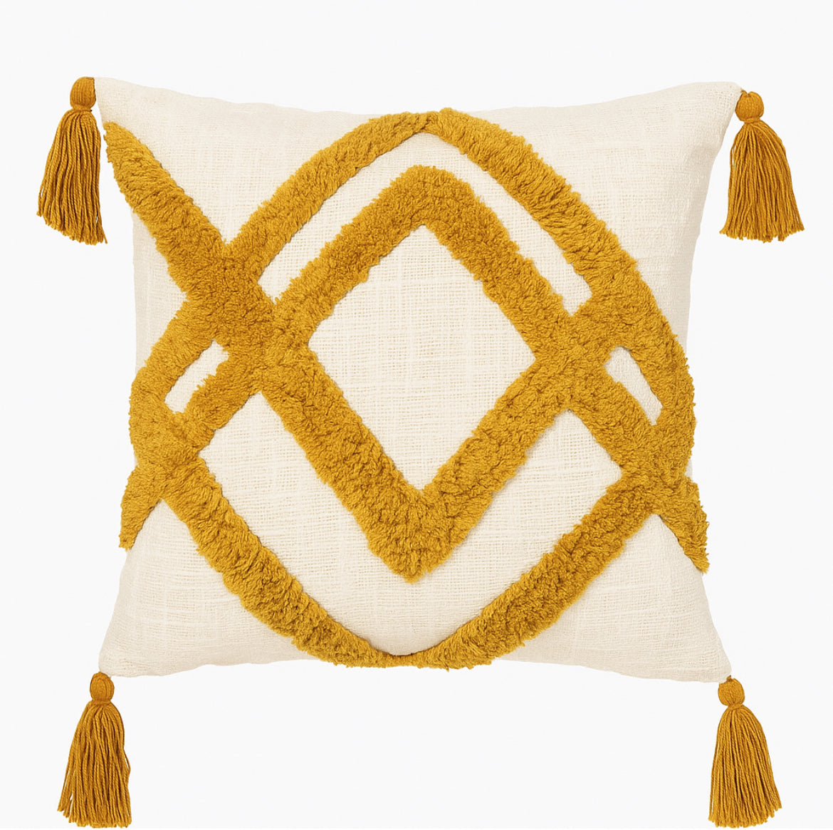 Mustard Zigzag Cushion Cover