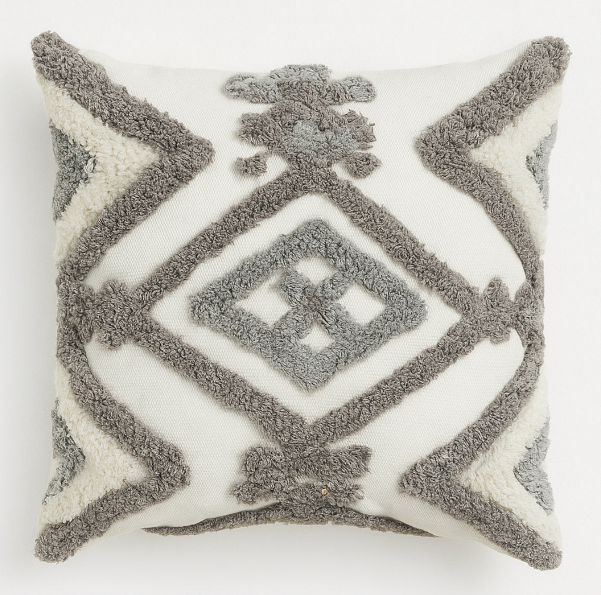 Grey Diamond Cushion Cover