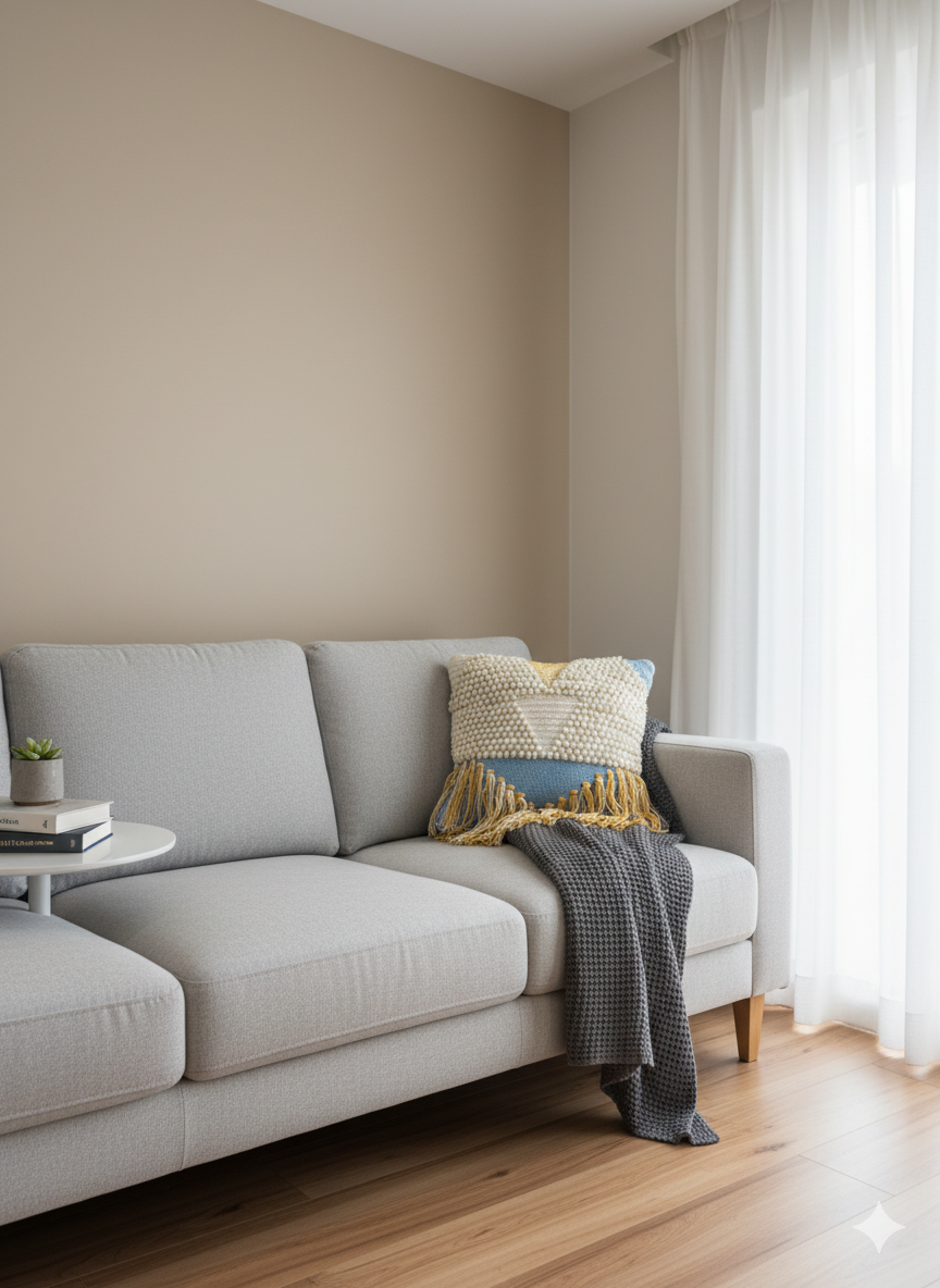 Beaded Frilled Boho Cushion Cover