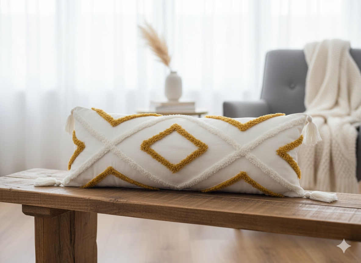 Mustard White Barfi Lumbar