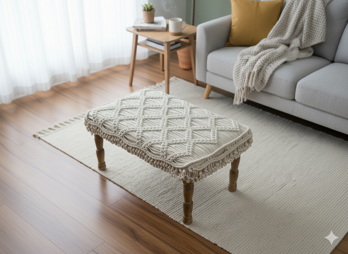 Macrame Bench 2 Feet