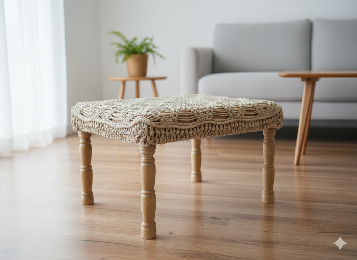 Macrame Bench 2 Feet