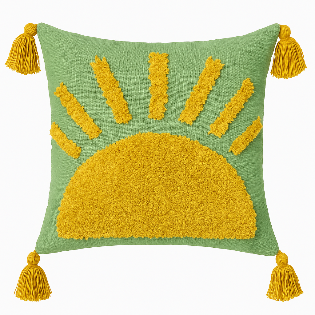 Teel Green Sunrise Cushion cover