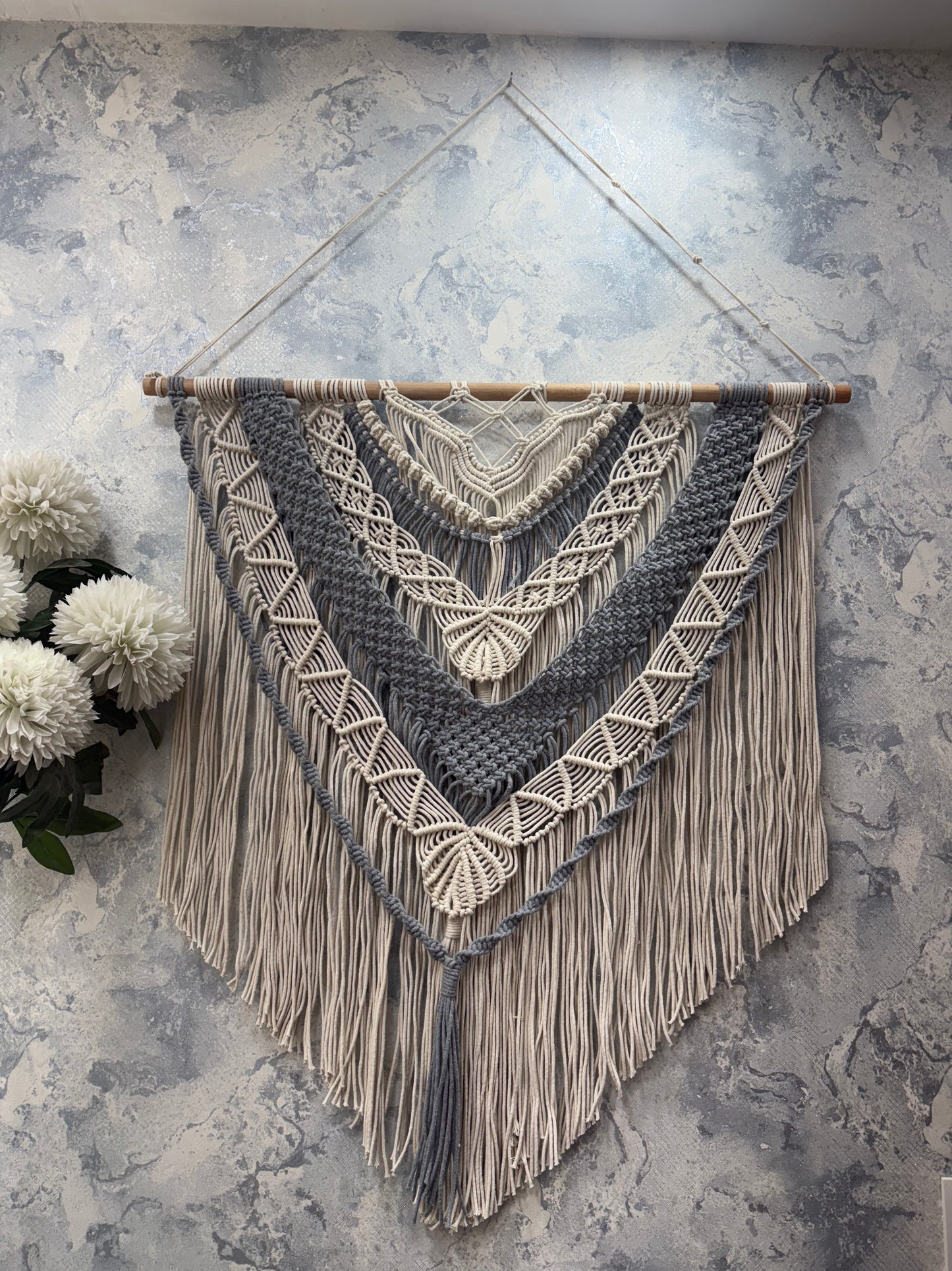 Macrame Grey Wall Hanging
