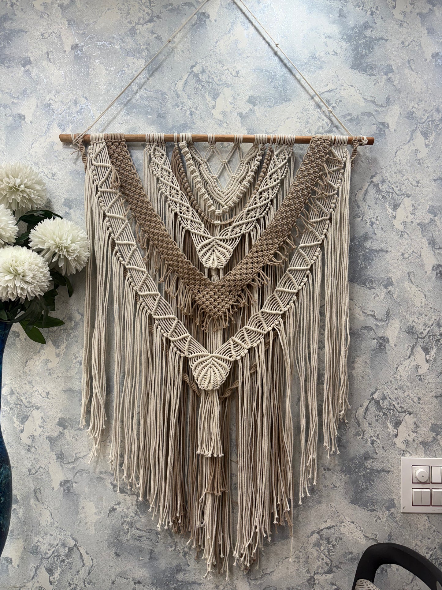 Macrame Beige Wall Hanging