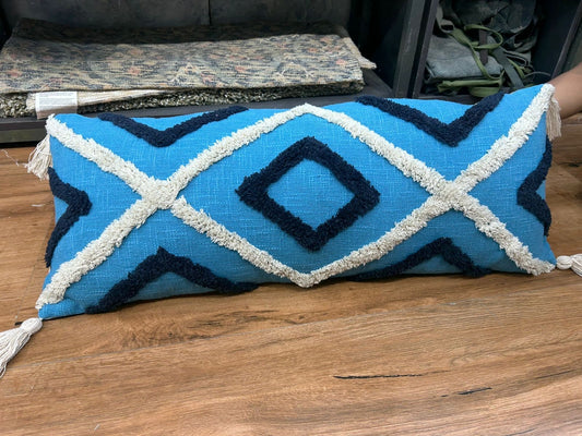 Blue White Burfi Lumbar