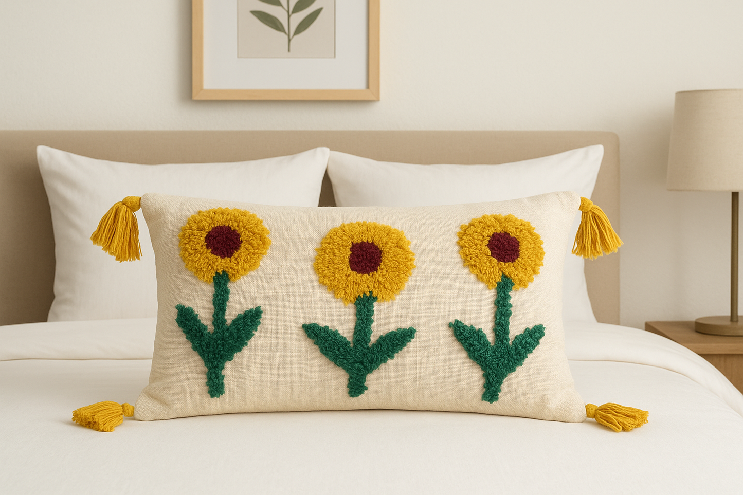 White sunflower Lumbar