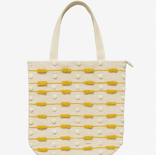 16*16 Boho Mustard Tote Bag