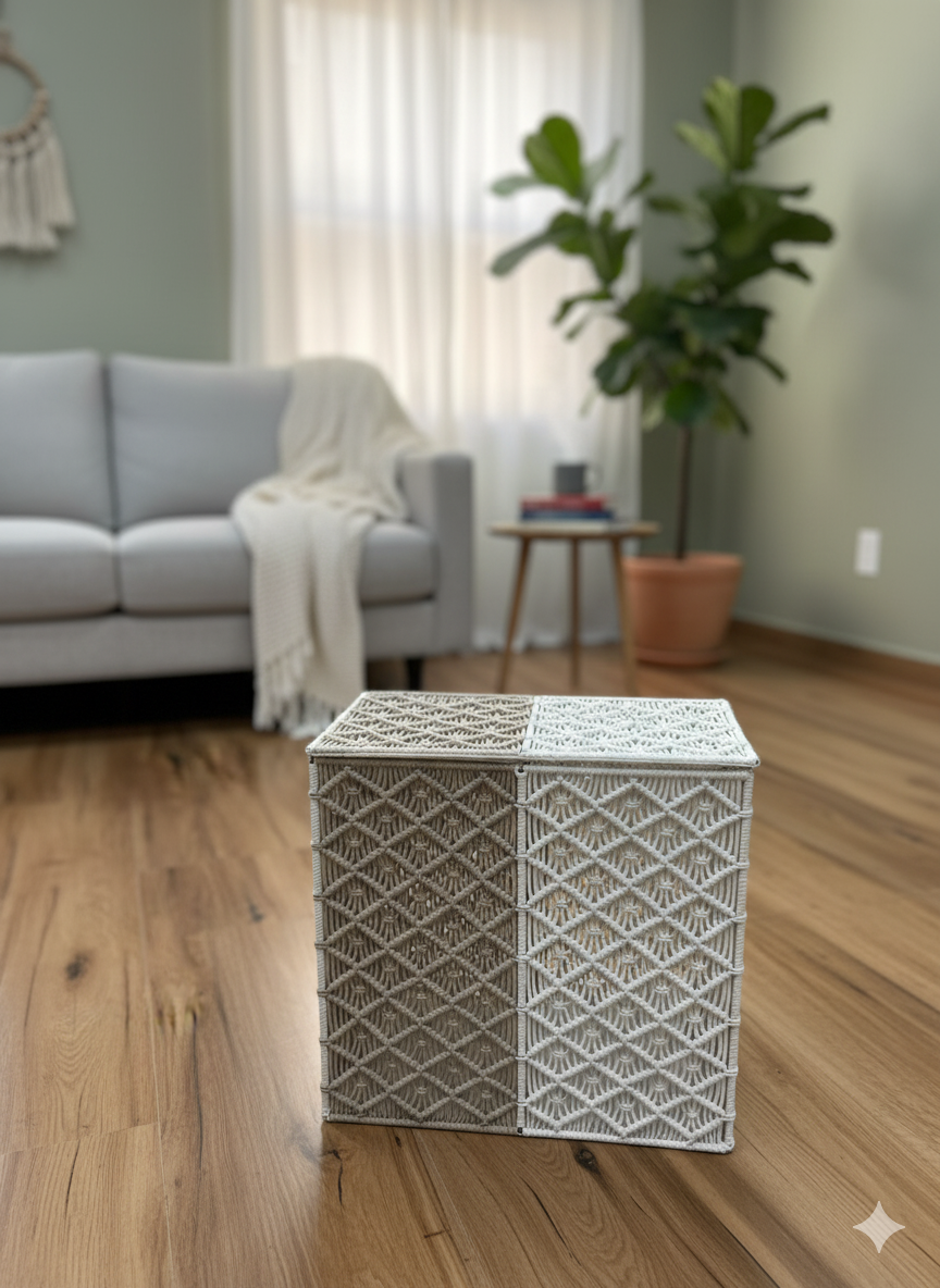 Macrame Laundry Basket