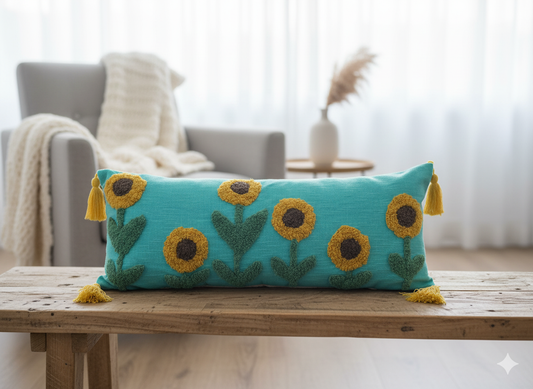 Teel Green Sunflower Lumbar