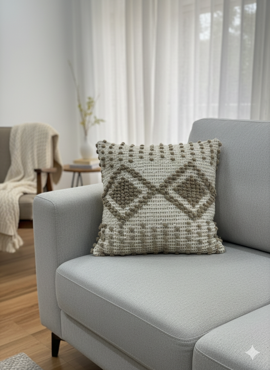 Double Diamond Boho Cushion Cover