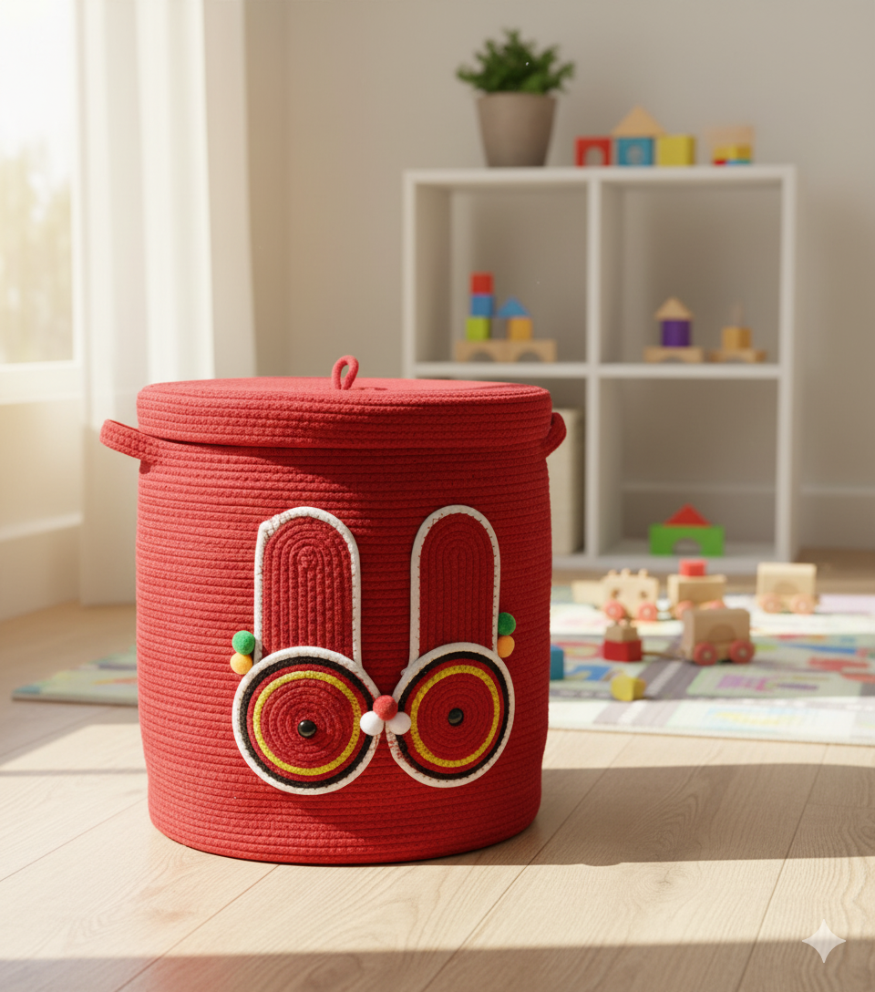 Red Eye Laundry Basket