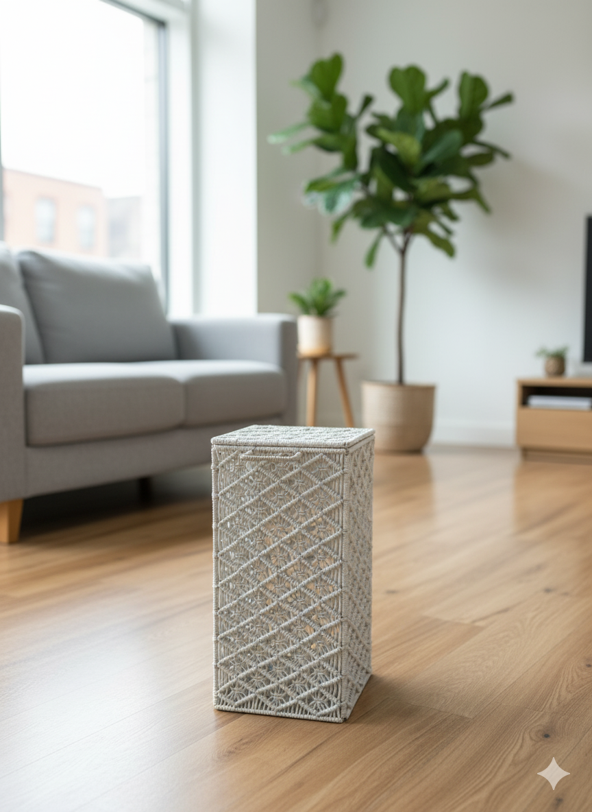 Macrame Laundry Basket