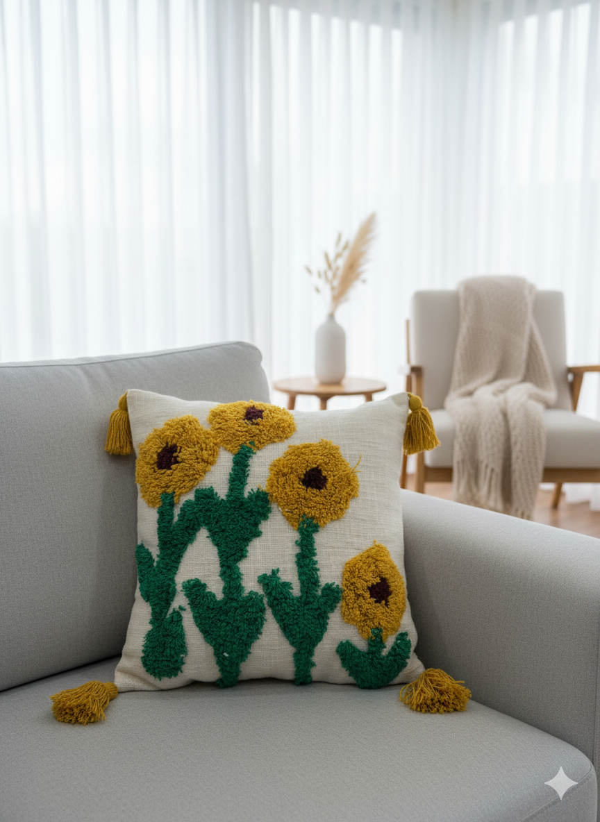 Sunflower Cushion Cover