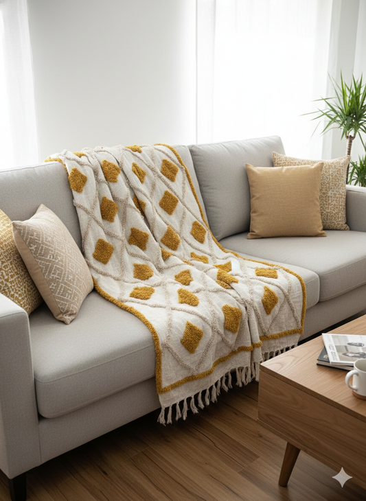 Golden Ochre Heritage Throw