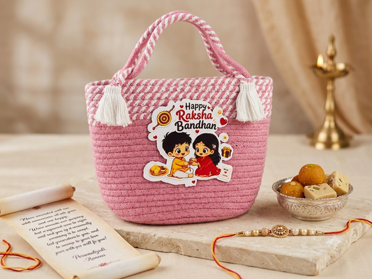 Rakshabandhan Basket Pink