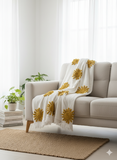Multi Sun Sofa Throw