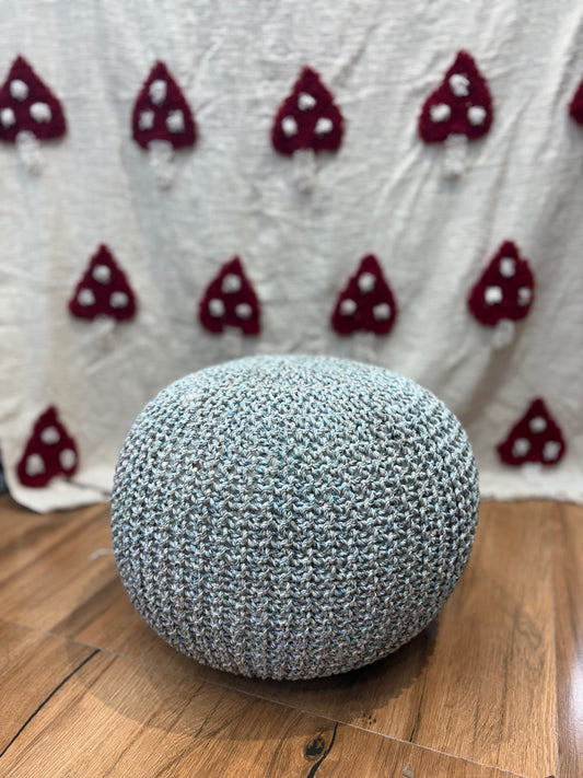 Handwoven Macrame Pouff